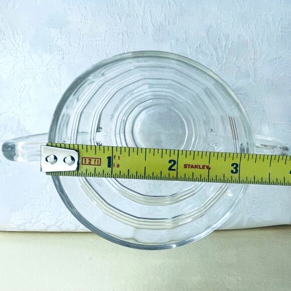 Vtg Anchor Hocking Glass Banded Rings Creamer Sugar Bowl Set 1927-1933 - Picture 4 of 9